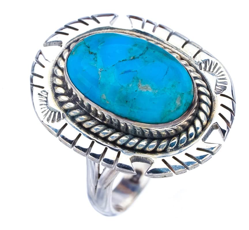 Bague argent Turquoise Pigeon StarGems cadeau artisanal taille 59