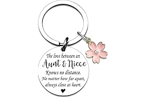 Personalized Auntie Loving from Niece Key Chain