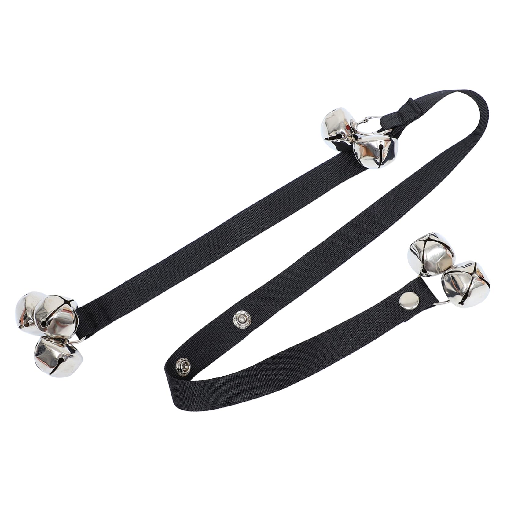 HANABASS Hanging Bell for Dogs Pet Training Bells Doorbell Rope Black Comfortable and Sturdy Pet Bell Band