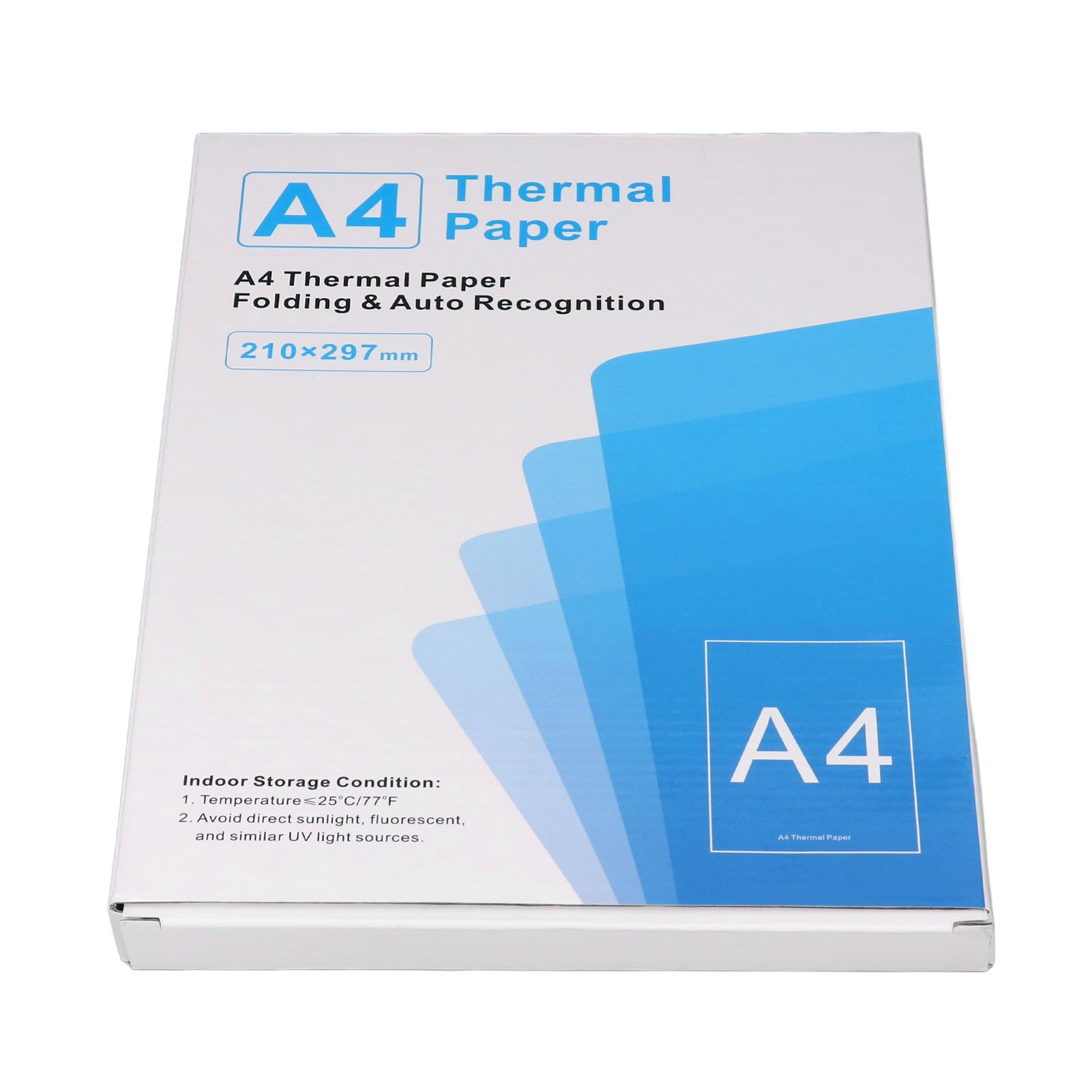 100 Sheets Thermal Printing Paper, Folding Box Portable Thermal Print Paper, Thermal Prin…