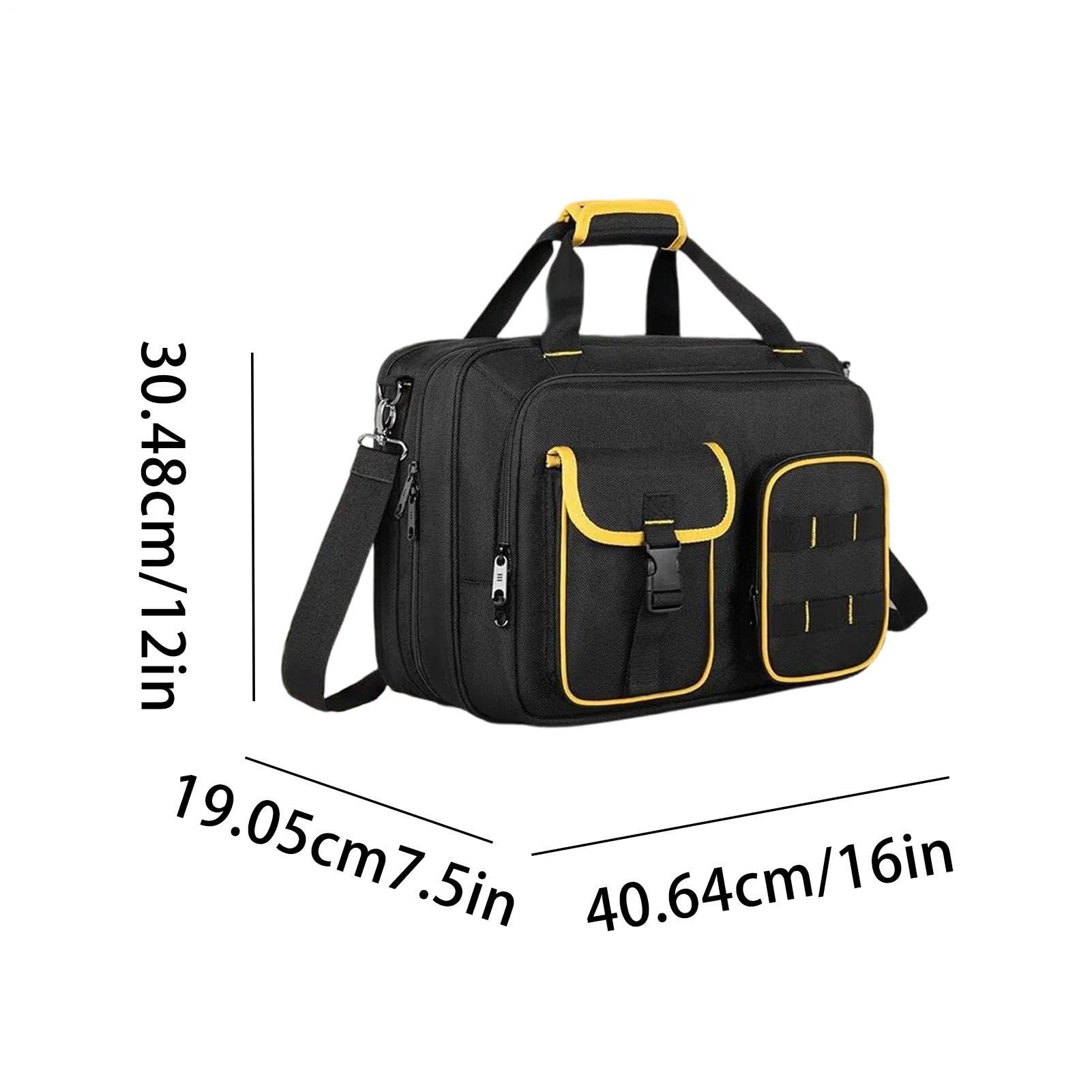 Borsa Organizer Porta Attrezzi Scomparti Multipli Con Tasca Per Laptop | Organizer Portautensili per Carpentieri Elettricisti Ingegneri Garage Costruzione Riparazioni Domestiche Fai da Te