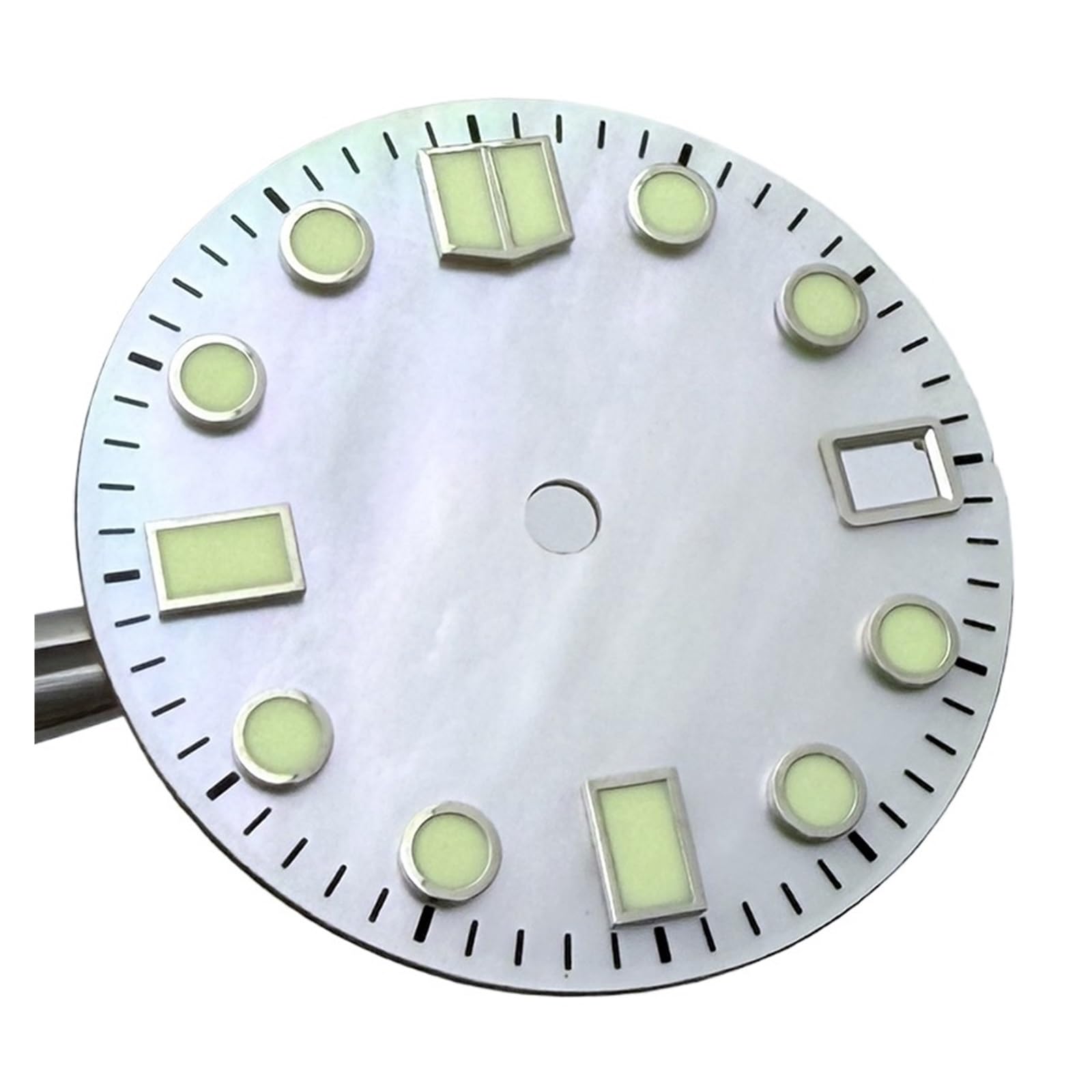 Shell Lustre C3 Zielona świecąca tarcza 28,5 mm do akcesoriów zegarków z mechanizmem NH35A