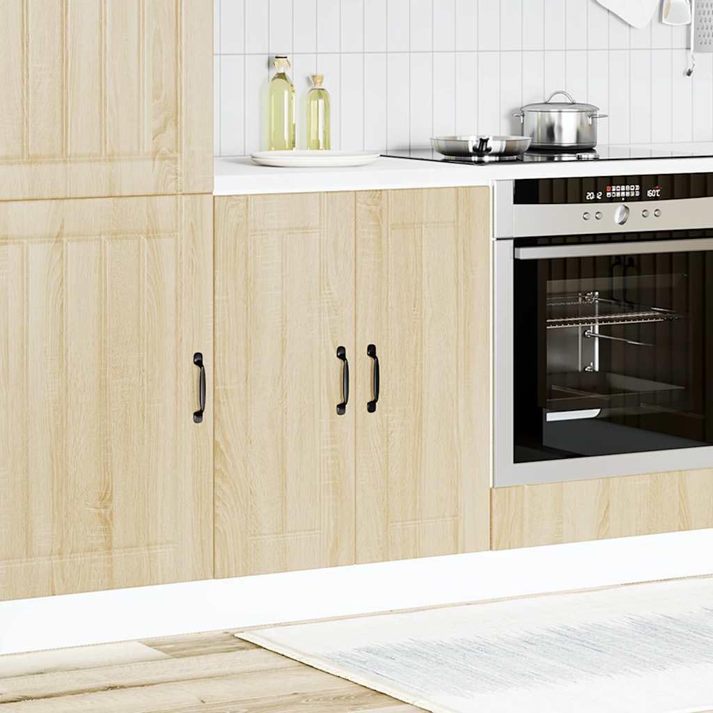 vidaXL Mueble bajo Fregadero Lucca Madera contrachapada Roble Sonoma