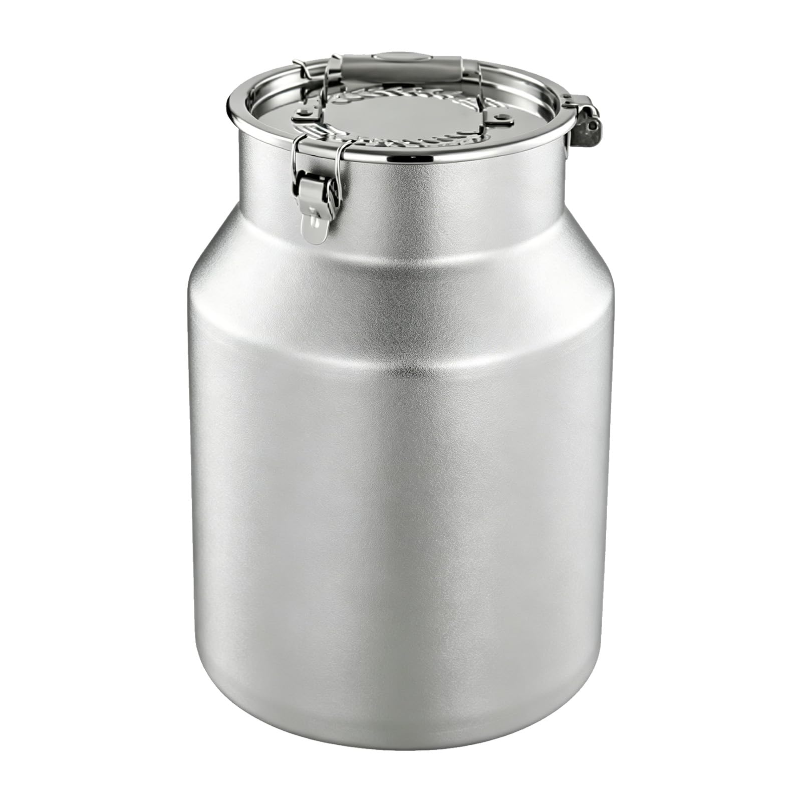 Edelstahl Milchkanne, Luftdichter Lebensmittelbehälter, Großes Fassungsvermögen 7L/10L/12L, Robust mit Schnallendeckel, Transport-Kanister für Küche,