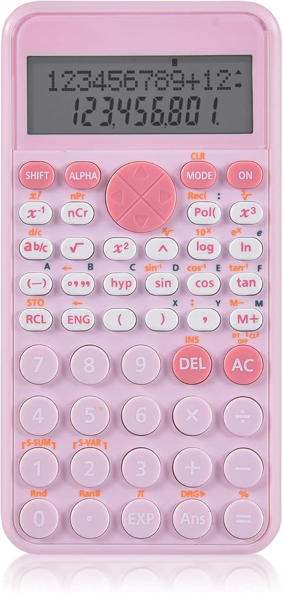 EooCoo Scientific Calculator, TwoLine Display, Slim and Portable