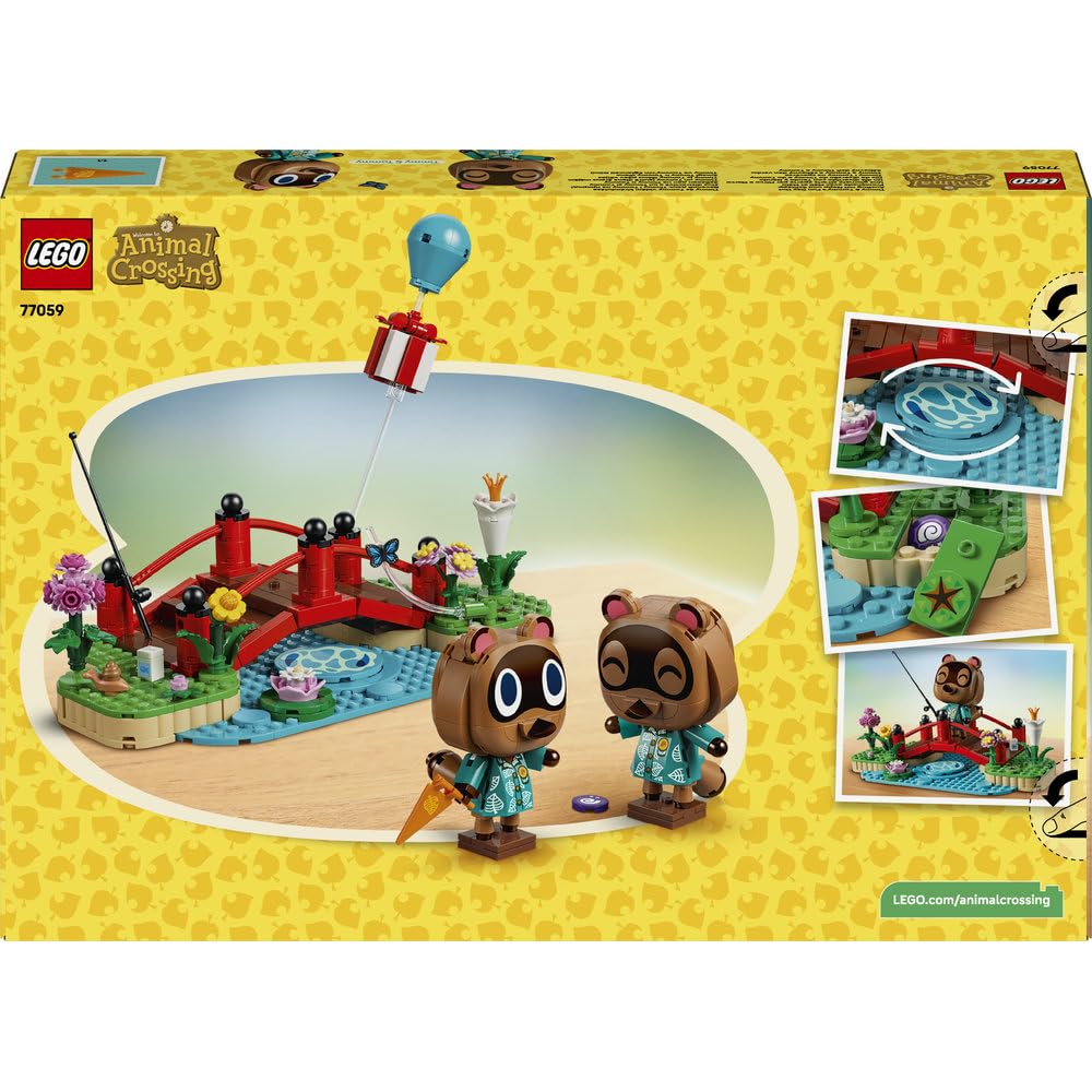 LEGO Animal Crossing Timmy i Tommy na spacerze 77059 | Zabawka gamingowa, zestaw kolekcjonerski, prezent dla fana gry 10+, klocki dla dziewczynek i chłopców, 513 elementów