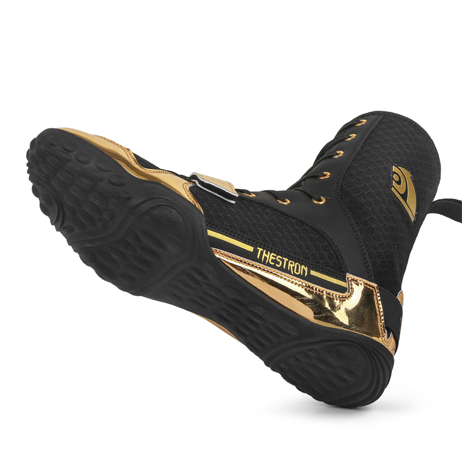 Scarpe da Boxe Uomo, Stivali da Wrestling Scarpe da Ginnastica Fitness Antiscivolo Leggere Alte da Allenamento Indoor