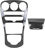 Vista 6 de Cubierta de Marco de Panel de Cambio de Marchas para Consola Central, Estilo de Patrón de Fibra de Carbono, Accesorios de Decoración