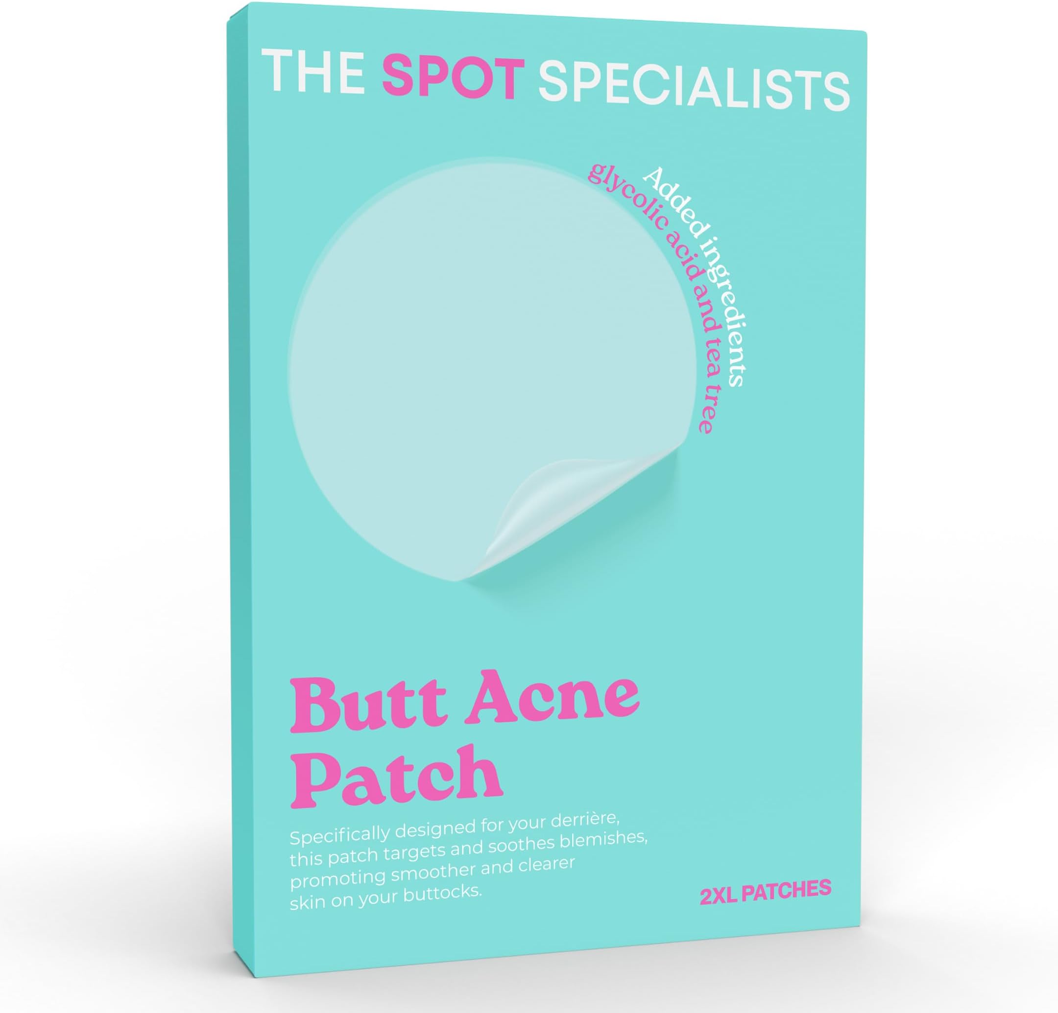 The Butt Acne Patches (16 Patches) | Bespoke First of Its Kind Formula Butt Pimple and Shoulder Acne Patches | Tailored for Tough Spots | Results After 6 Hours | Strategically Curated Ingredients