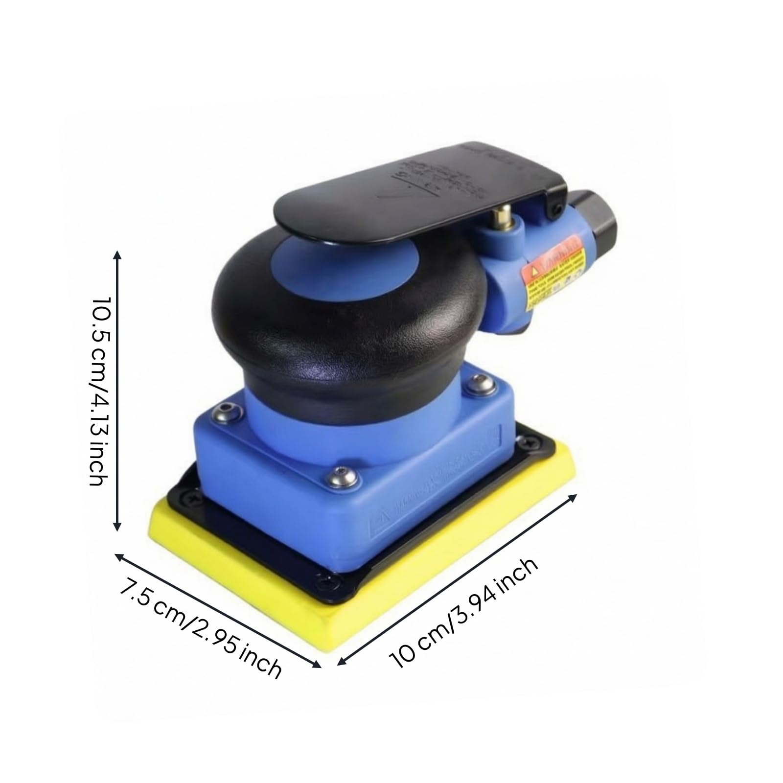 Amagogo Lijadora Neumática Industrial Compacta, Lijadora Mano, para Taller Mecánico, Chapistas, Negro