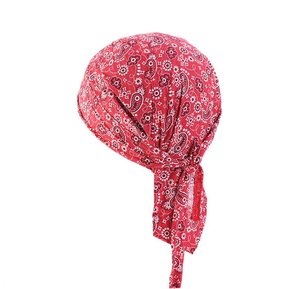 Qianmome Durag Skull Cap Cotton Biker Motorcycle Bandana Head Wrap Du Doo Do Rag Rags