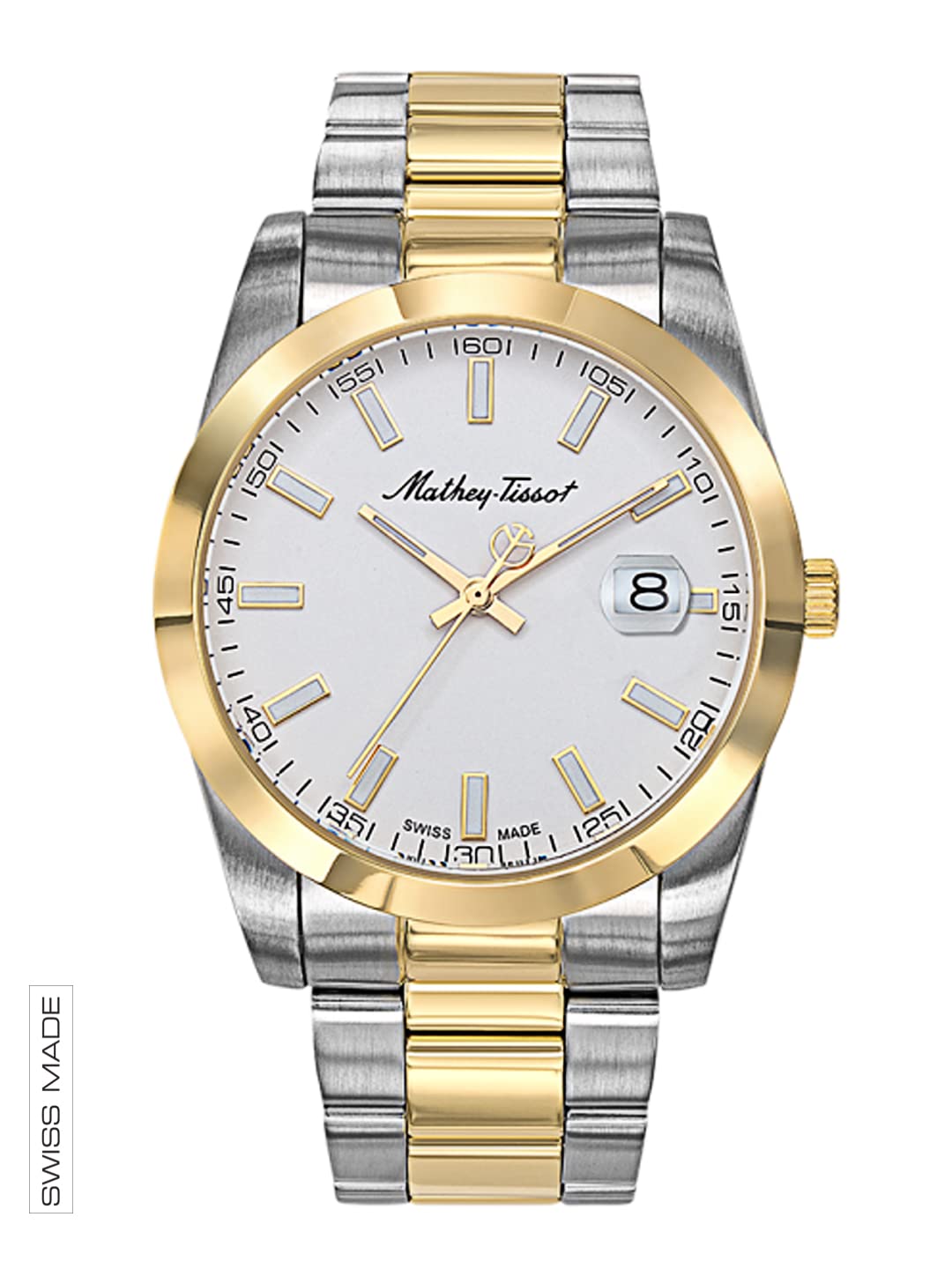 Mathey-Tissot Stainless Steel White Dial Men Analog Watch - H450Bi_S, Rose Gold Band (B0C3RWGK4G) Amazon Price History, Amazon Price Tracker