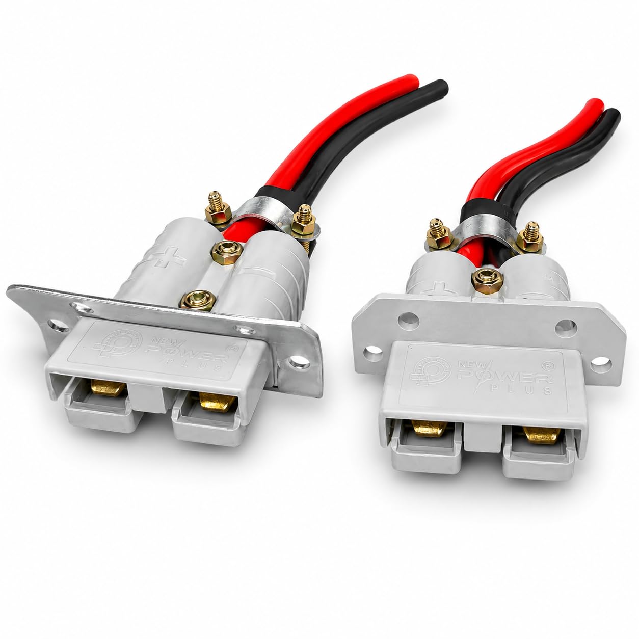 Heavy Duty E-Rickshaw Socket with 110mm Wire | Battery Connector Plug Set for Electric Rickshaw | High Current Charging Socket | Red & Black Copper Wire-image-44