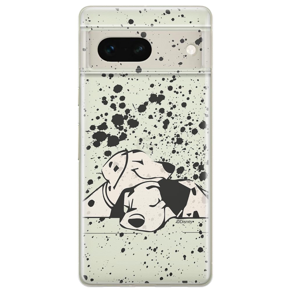 ERT GROUP mobile phone case for Google PIXEL 7 original and officially Licensed Disney pattern Dalmatian 003 optimally adapted to the shape of the mobile phone, partially transparent