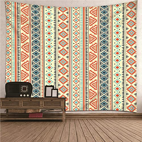 Tapisserie porte géométrique Isdreem tissu 200x150 cm pour décoration murale grand format salon
