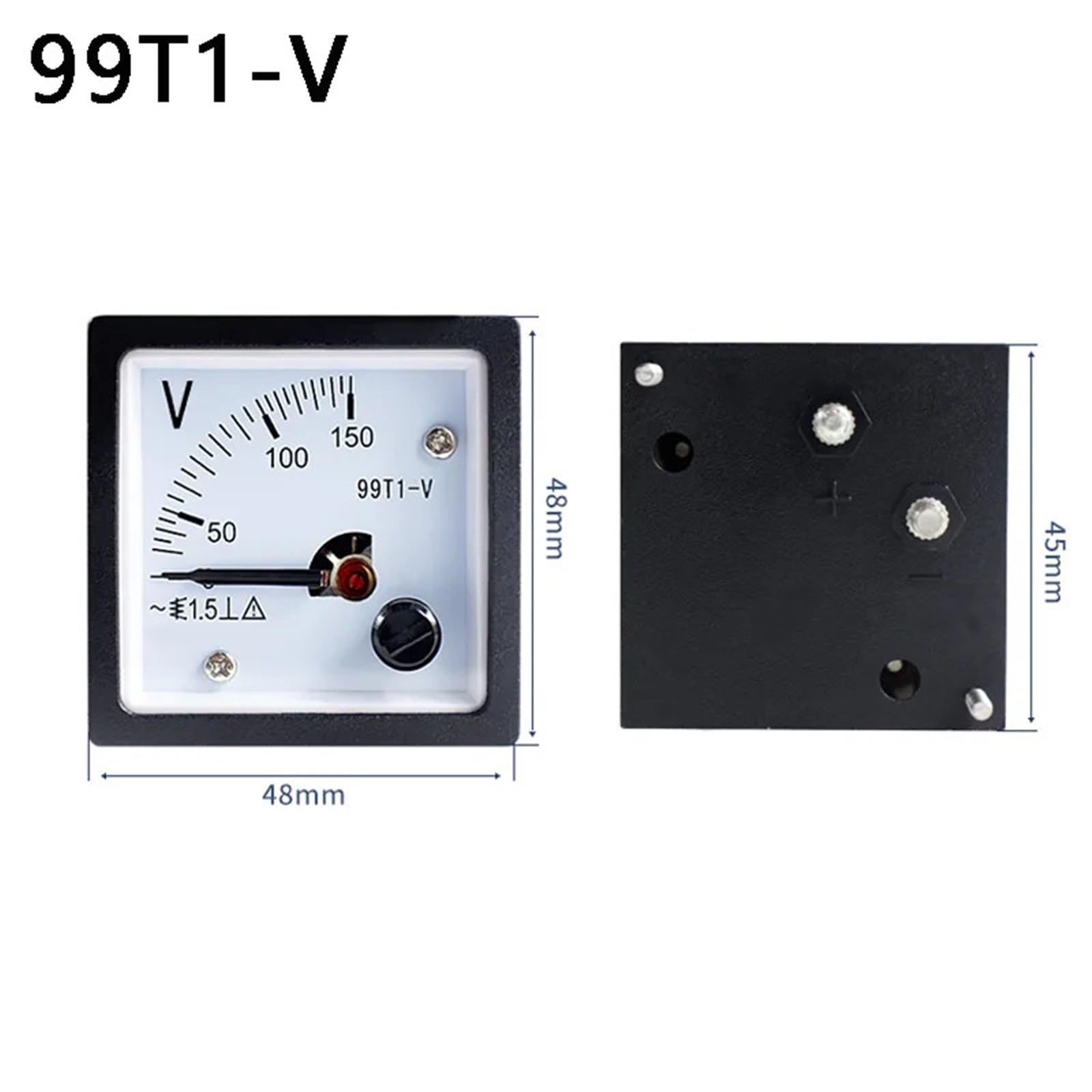Woltomierz do montażu panelowego, zakres pomiarowy 99T1 AC 300V 250V 450V 500V