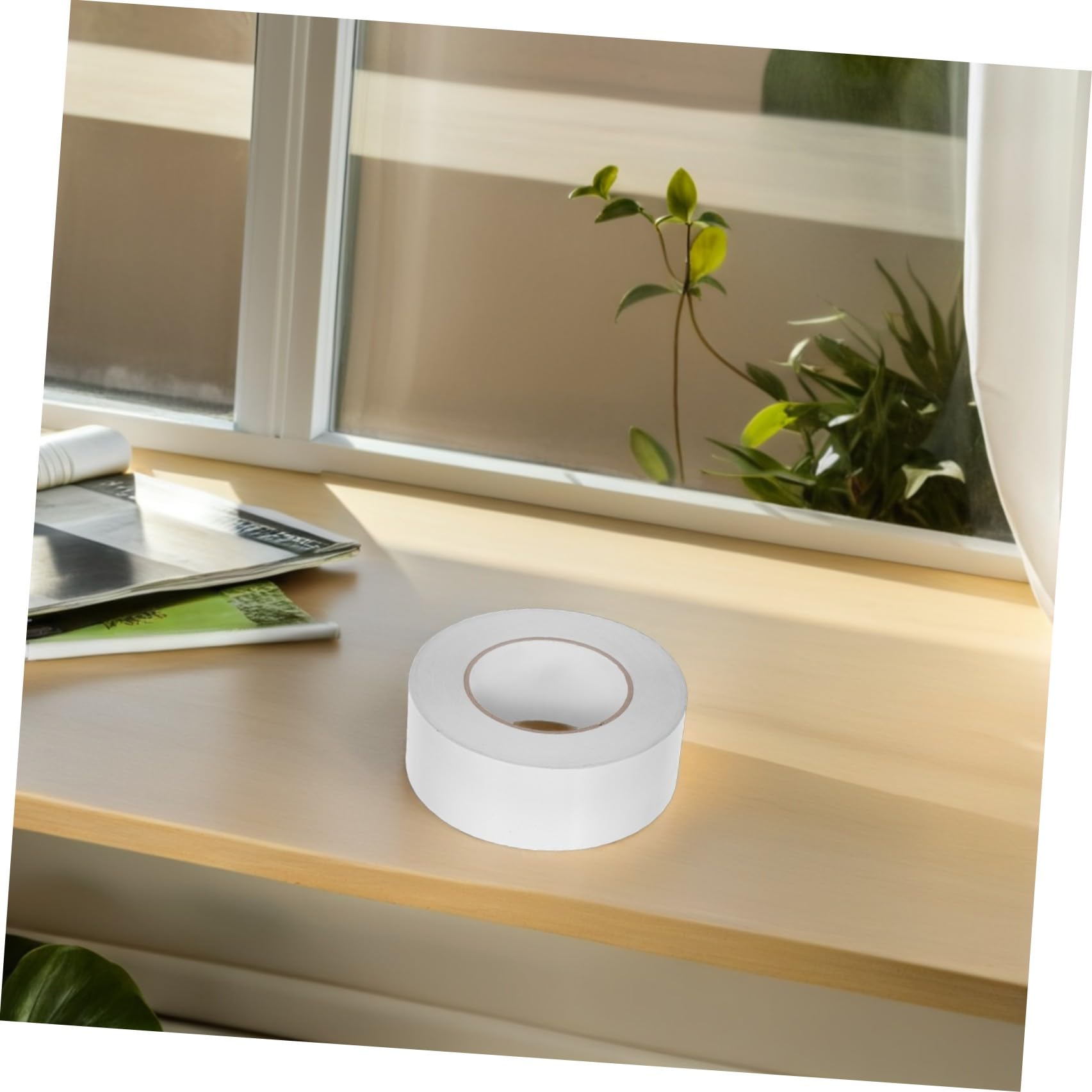 Mikikit Nastro e Rimovibile Biadesivo Invisibile Trasparente Resistente in Pet 1 Rotolo per Decorazioni e Lavori Artigianali in Casa e Interno