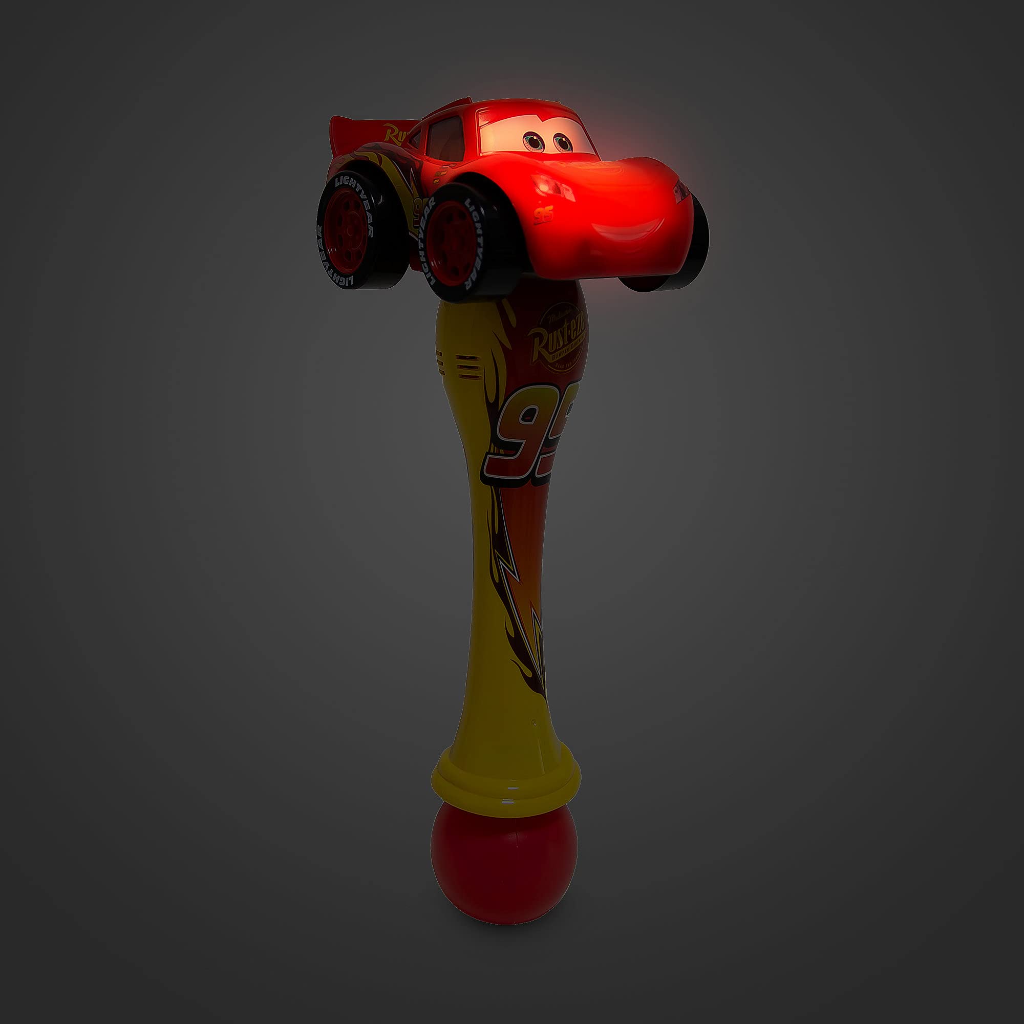 Disney Pixar Saetta McQueen - Bacchetta luminosa a forma di bolla
