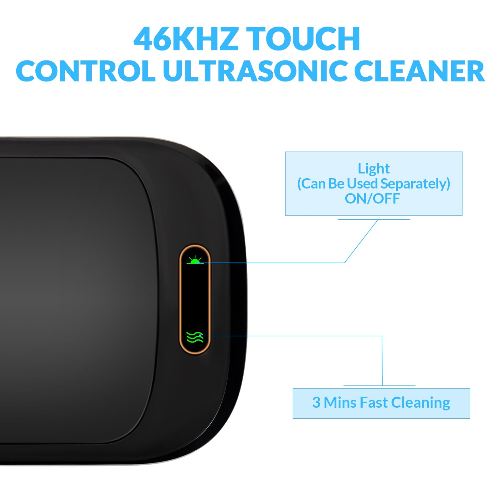 46KHz Ultrasonic Jewelry Cleaner Machine with UV Light for Jewelry, Glasses, Retainer Dentures, 550ml Aligner Cleaner Machine for Mouth Guard Whitening Tray Cleaning Home Use