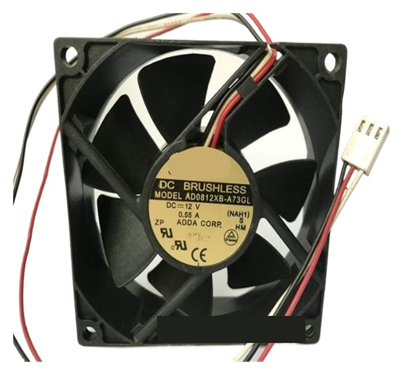TYHUJKKL 8025 ad0812xb-a73gl DC12V 0.55a 3-wire 8cm cooling fan
