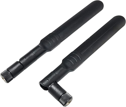 SJZBIN 2 piezas de doble banda WiFi macho antena direccional con conector macho SMA para router WiFi, tarjeta de red inalámbrica, adaptador USB,