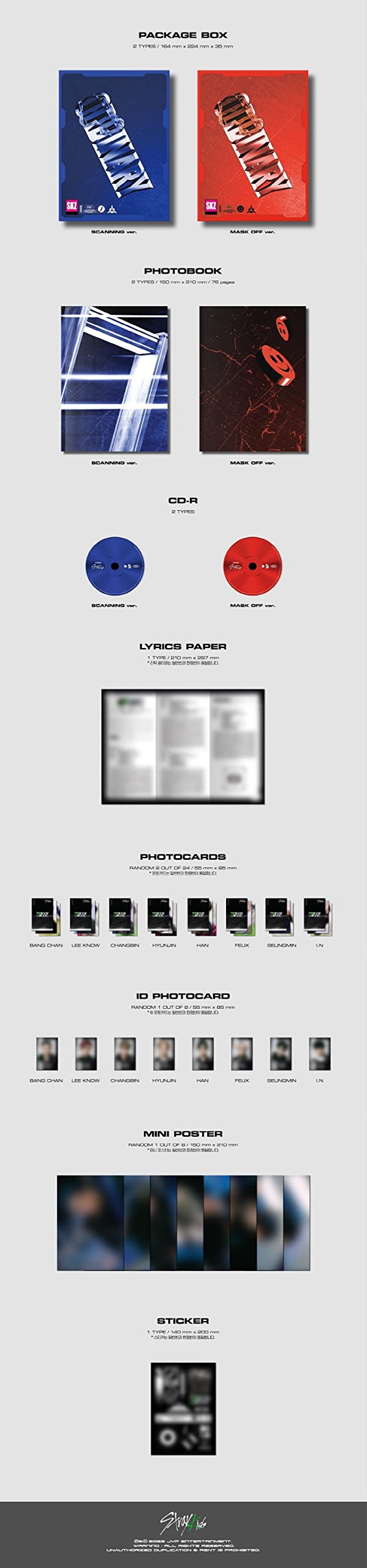 STRAY KIDS [ ODDINARY ] 6th Mini Album STANDARD ( Random Version