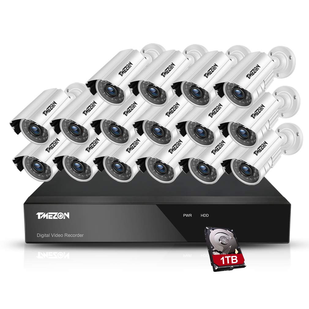 Amazon.co.jp: TMEZON 16チャンネル 防犯カメラセット 16CH防犯防犯