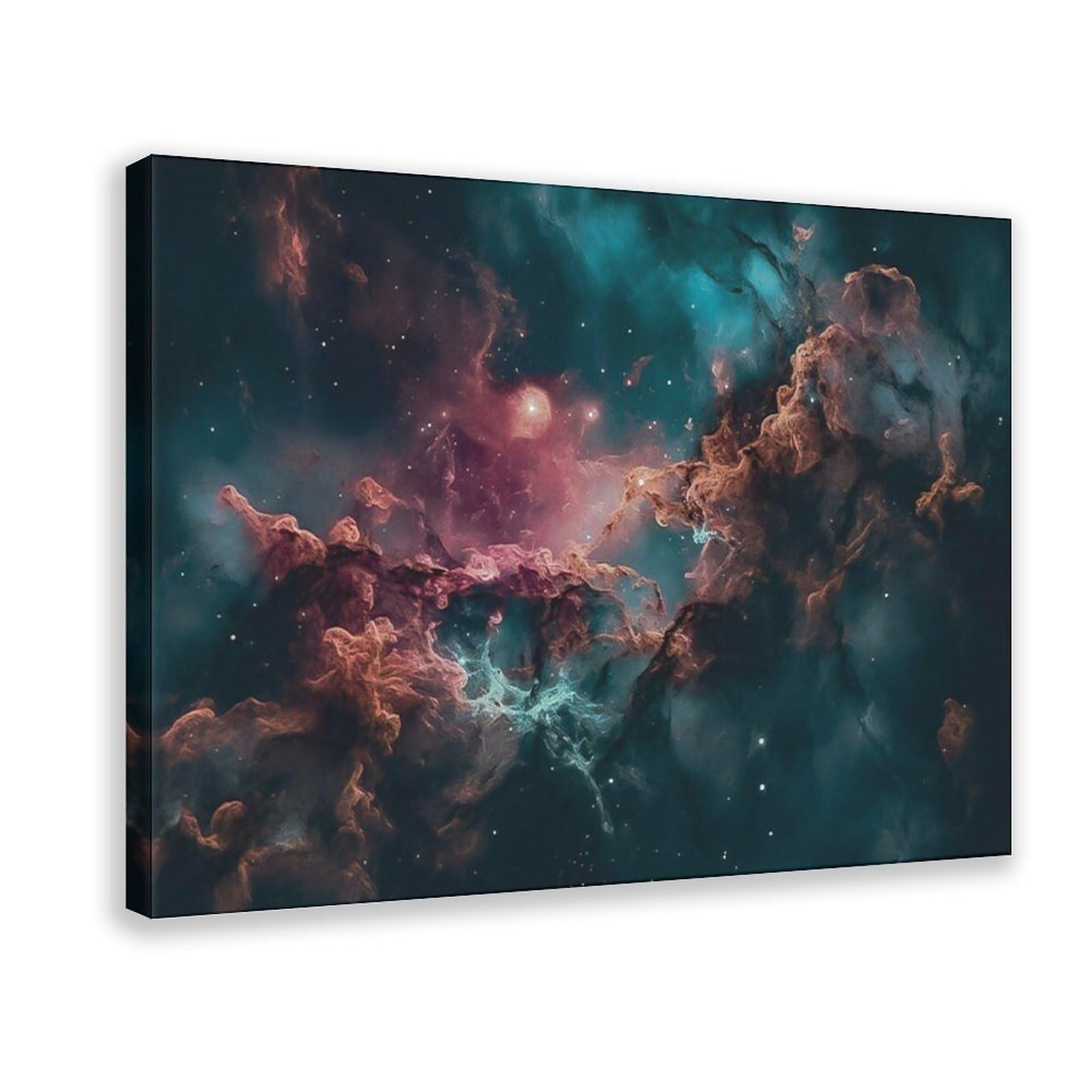 Bareronor Galaxy Nebula Art Canvas Poster Bedroom Decor Landscape Office Room Decor Gift 24" L X 36" W