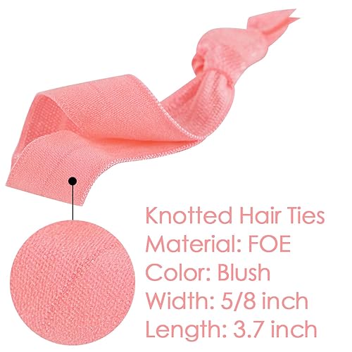 Miniatura 2 de MEEDEE Paquete de 100 accesorios elásticos para el cabello, sin arrugas, lazos suaves anudados, sin daños, colas de caballo, pulseras de yoga para