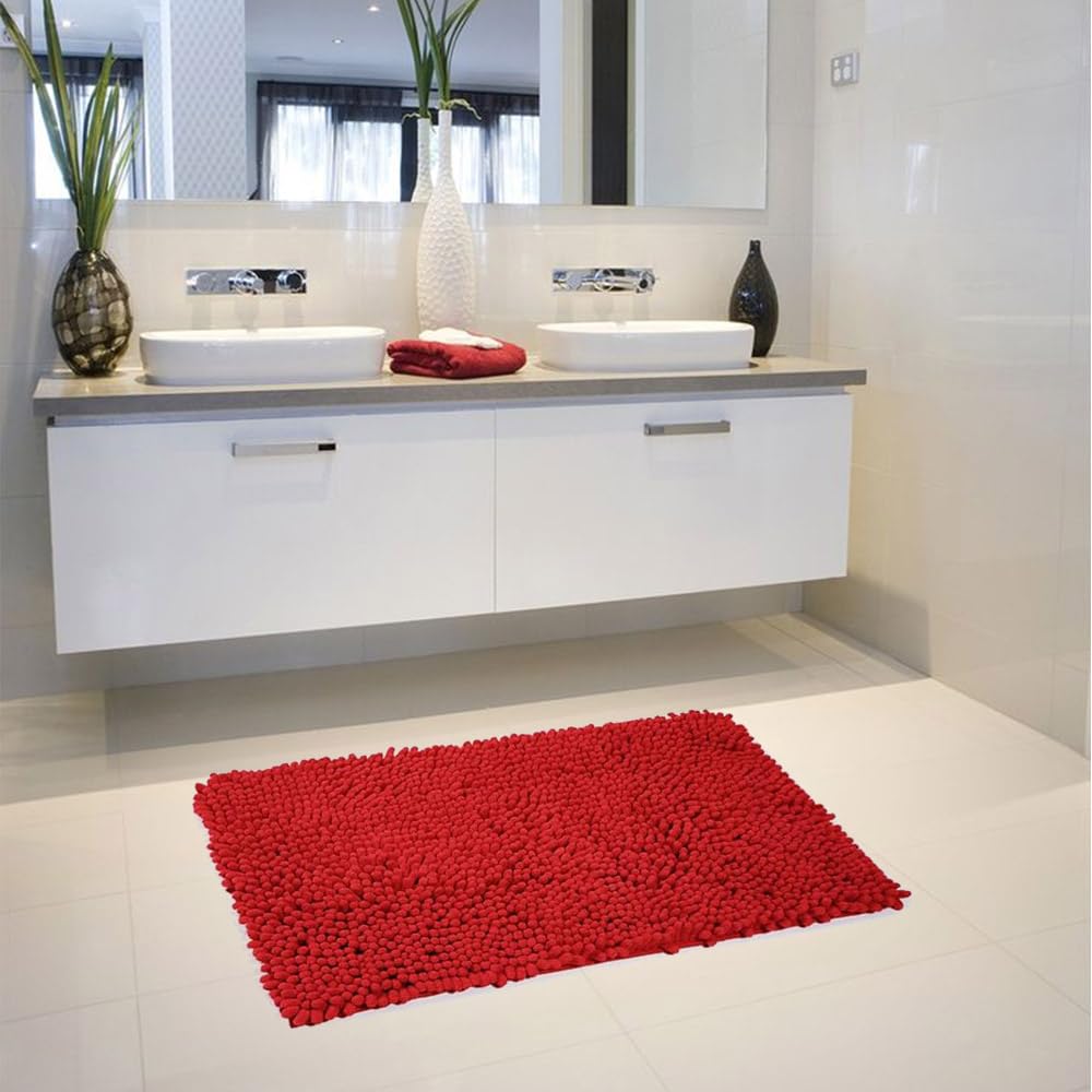 Tappeto Ciniglia E Cotone Per Il Bagno, Antiscivolo - Foto 7