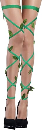 Green Rave Leg Wrap for Women Festival Elastic Garter Leg Wrap