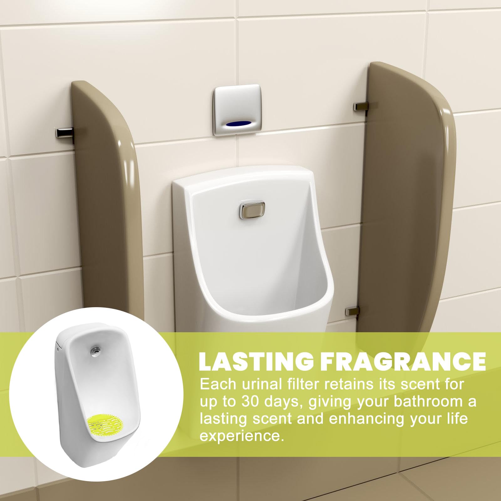 Urinalsieb, 16Stück Urinalsieb Mit Duft, Frischewirkung Pissoirsieb, Desodorierungsmittel Für Urinalsiebe, Urinal Einleger Matte, Pissoirsieb Spritzschutz Für Alle Gewerblichen Orte Wohnungen (Gelb)