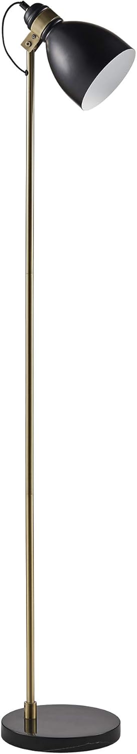 Lіmіtеd Dіѕсоunt Versanora VN-L00060 Quincy Floor Lamp with Black Marble Base Antique Brass 80% оƒƒ Dіѕсоunt Versanora VN-L00060 Quincy Floor Lamp with Black Marble Base Antique Brass