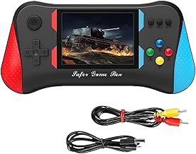 Amisha Gift Gallery Classic Retro Handheld Console with Gamepad - 3.5In Hd Screen Video Game for Kids|for Age 8-10|Return Gifts for Birthday Party|Video Game for Tv|USB Rechargeable,Multicolor