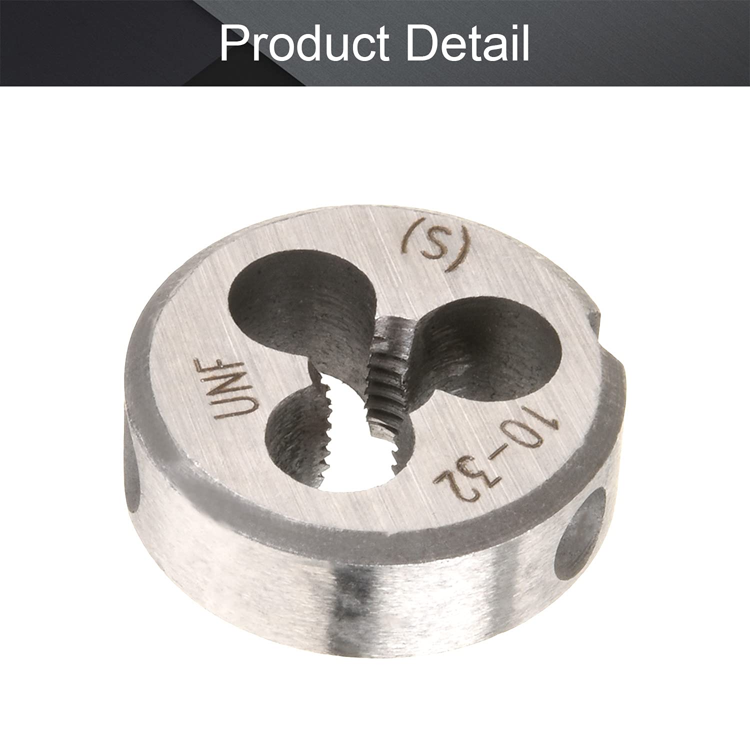 Utoolmart 10-32 UNF Round Die, Machine Thread Right Hand Threading Die, Alloy Tool Steel 1pcs — Amazon image 4