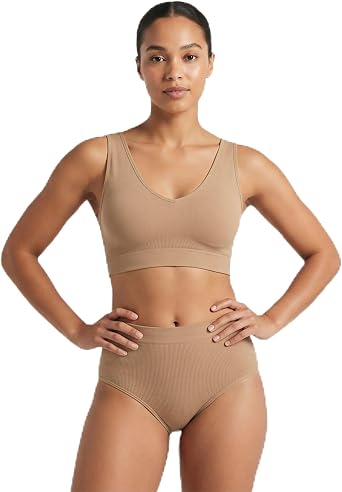 Lands End Womens Full Coverage Bra Cotton Comfort Seamless Basics