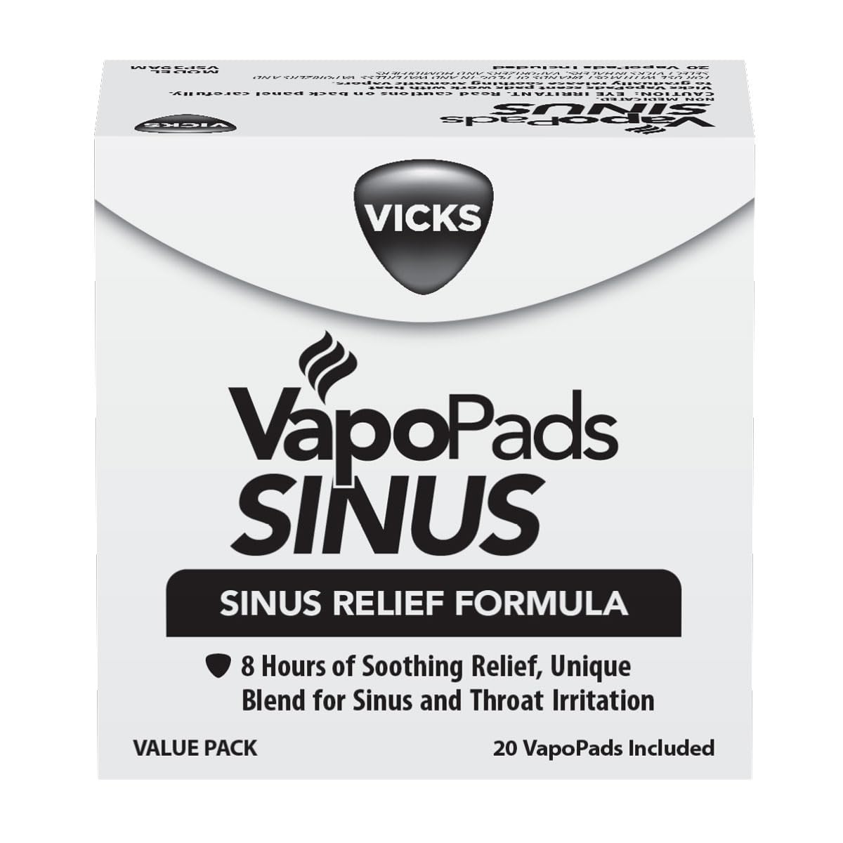 Vicks VapoPads Sinus Relief Formula Value Pack for Sinus and Throat Irritation, 20 Count Refill Scent Pads, Vapor Pads for Vicks Humidifiers, Vaporizers and Steam Inhaler, FSA and HSA Eligible