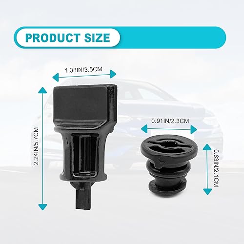 Miniatura 2 de Paquete de 6 tapones de drenaje de aceite y 1 herramienta de eliminación de drenaje de aceite compatible con Volkswagen 1.8L 2.0L reemplazo de