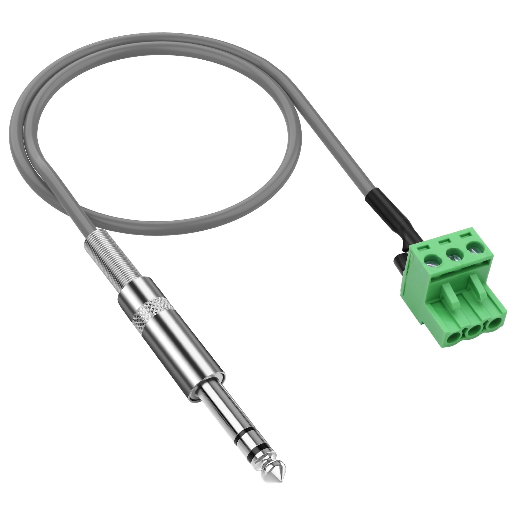 Amazon.com: XMSJSIY 6.35mm TRS to 3-pin Phoenix Audio Cable 1/4