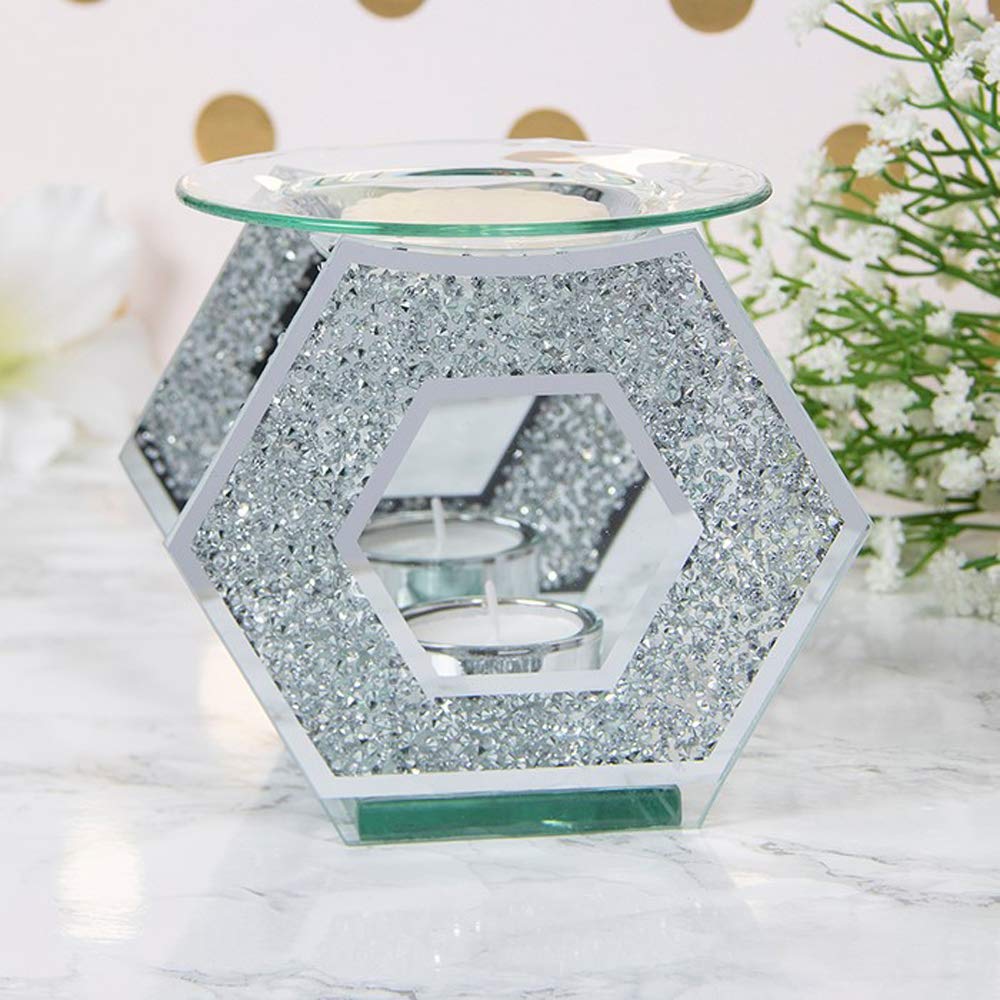 Lesser & Pavey White - Desire - Glass Wax Melt & Oil Warmer - Crystal Design - Single Item