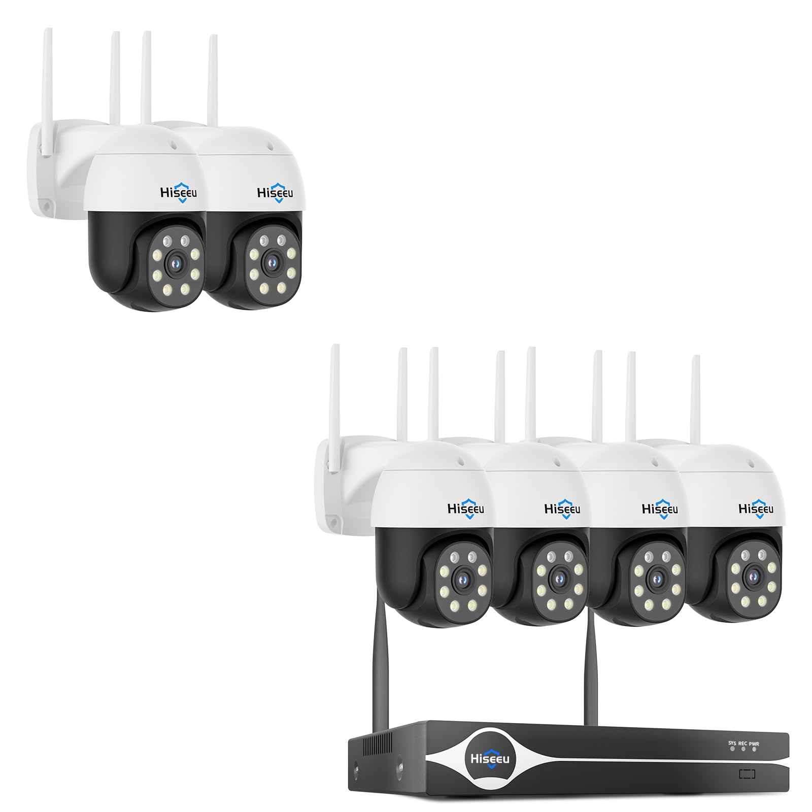 6PCS 4K Security Cameras