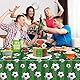 4 Packungen Fußball Party Tischtuch Fußball Tischtuch Fußball Rechteckige Kunststoff-Tischdecke Sport-Thema Tischabdeckungen Fußball Geburtstag Dekorationen Fußball-Thema Partei Liefert 86 x 51 Zoll