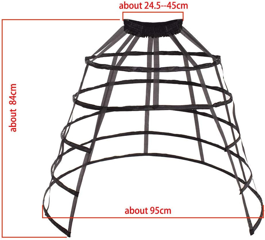 Pannier Petticoat Women Victorian Bustle Cages Hoop Skirt Cage Skirt for Women - Image 2