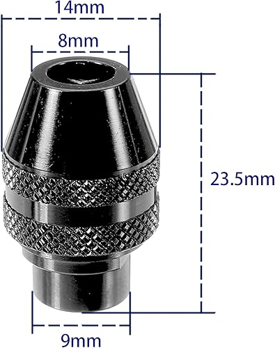 Miniatura 2 de 2 unids multi cambio rápido sin llave Chuck reemplazo para Dremel 4486 herramientas rotativas 3000 4000 7700 8200