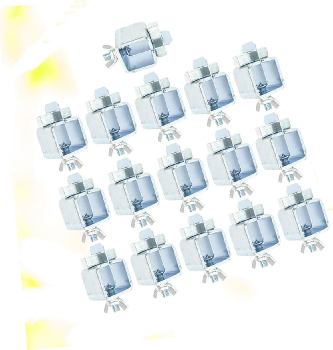 Angoily 16pc Butt Welding Clamps Welding Clips for Sheet Metal Auto Repair Easy Install Remove Silver