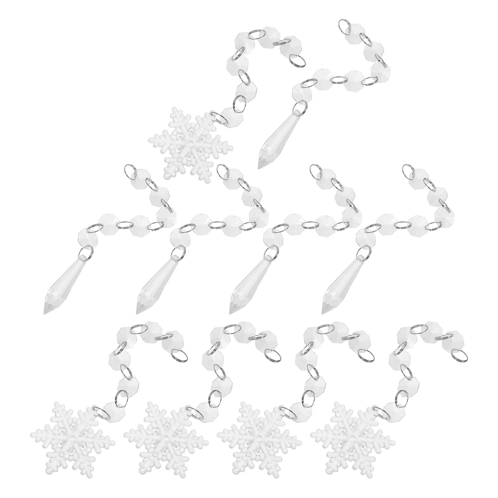 TOYANDONA 48 Stück Weihnachtliche Acryl Eiszapfen Anhänger für
