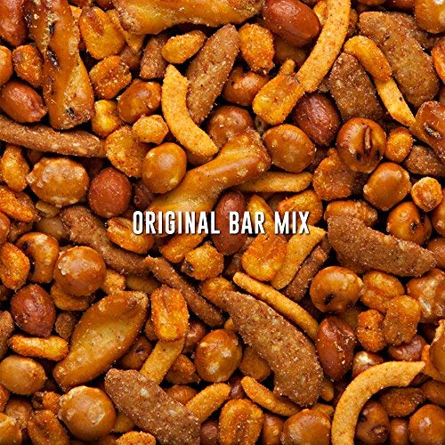 BEER NUTS Original Bar Mix - 12 oz Resealable Jar, Pretzels, Cheese Sticks, Sesame Sticks, Roasted Corn Nuts, and Original Peanuts
