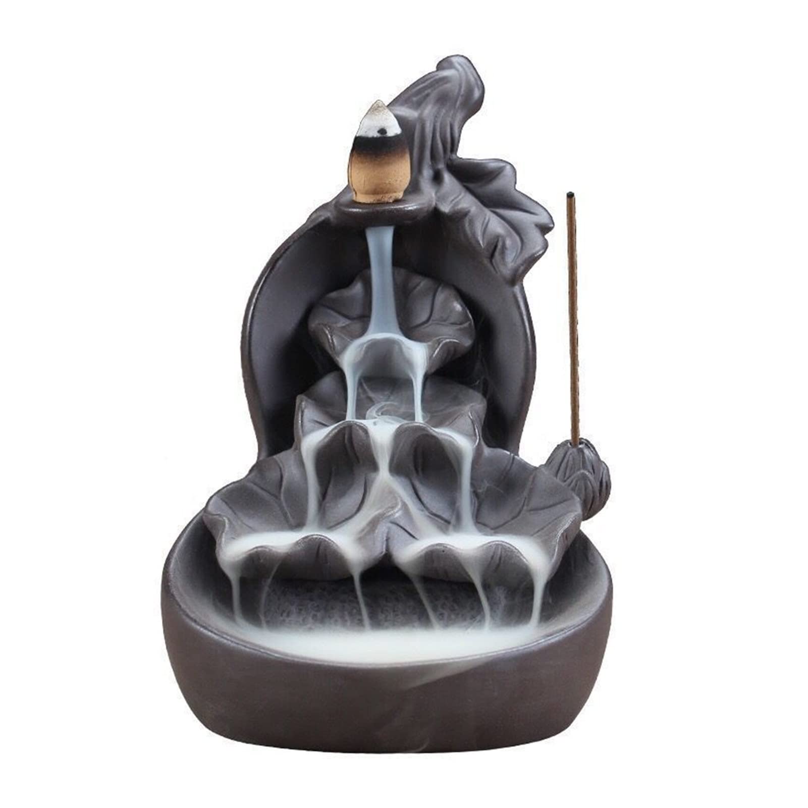 Bâton siège encensoir cascade gourde lotus II pour fumée reflux