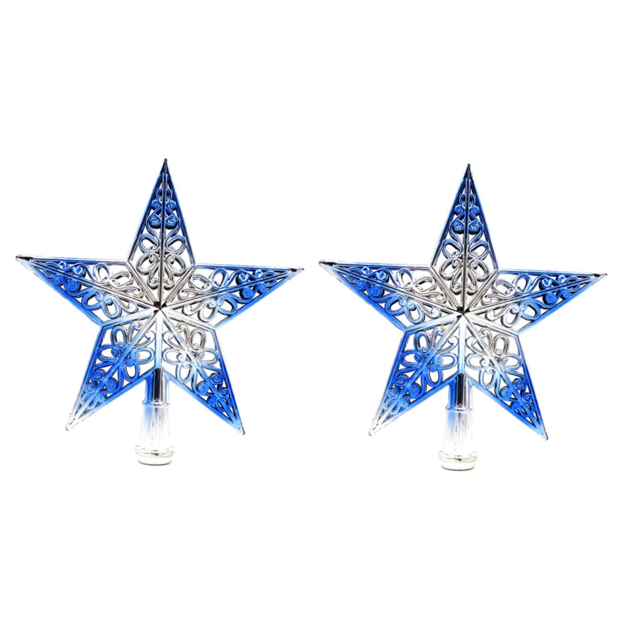 OUNONA 9 STK Weihnachtsbaum Stern Spitz Zulaufende Weihnachtsbaumspitze Christbaumspitze Stern Beleuchtet Urlaubsstern-Topper 3D-Sterne-baumspitze Baumwipfelschmuck