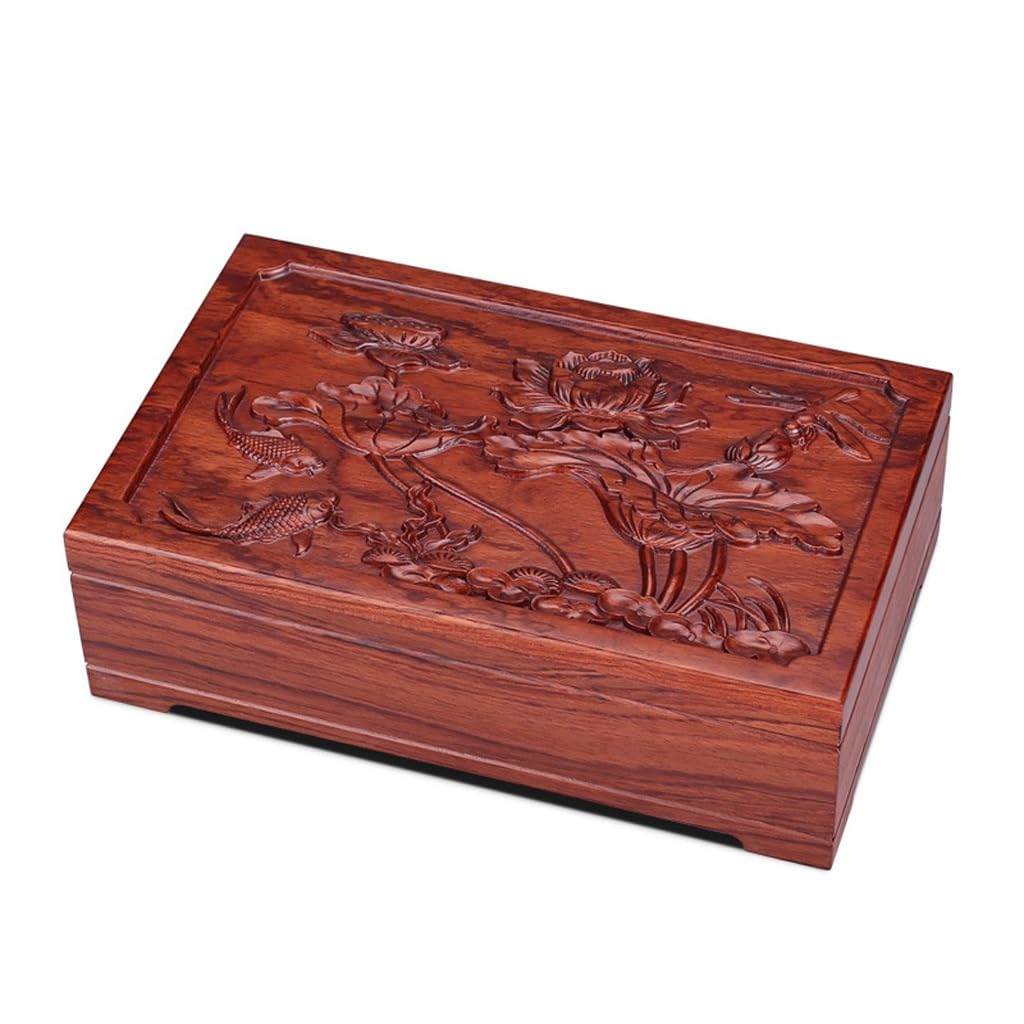Boîte de rangement de bijoux à main pour vos déplacements coffret bois compact